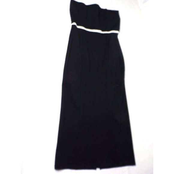 STAUD Honeydew Strapless Cocktail Dress Black and White Large NEW - Picture 8 of 12